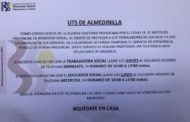 La Unidad de Trabajo Social de Almedinilla (UTS) atenderá temporalmente al público vía telefónica
