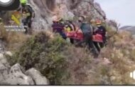 Rescate de un senderista herido en la Sierra de la Gallinera de Carcabuey