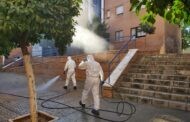 Bomberos del Consorcio Provincial realizan tareas de desinfección en Lucena, Santa Eufemia, Posadas y Luque