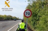 La Guardia Civil investiga a un conductor que circulaba a 175 km/h en la carretera de Palma del Río, en un tramo con la velocidad limitada a 70 km/h.