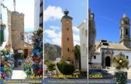 Las localidades de Almedinilla, Cabra e Iznájar, 