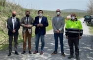 Obras de asfaltado en la Vía Verde del Aceite