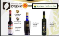 Tres AOVE’S de la D.O.P. Priego de Córdoba reciben un merecido reconocimiento en el Concurso Internacional MASTERS OF OLIVE OIL