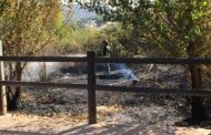 El Infoca y Servicio de bomberos de Priego sofocan un incendio en Fuente Grande