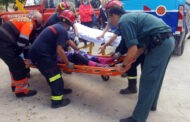 La Guardia Civil y bomberos de Lucena rescatan a una senderista herida en la zona del Centro de Interpretación de  Santa Rita