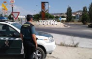 La Guardia Civil interviene en la autovía A-45 (Córdoba-Málaga) más de 29 kilogramos de marihuana en cogollos