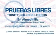 Pruebas libres para certificados de inglés con TRINITY en Almedinilla