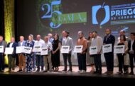 El Ayuntamiento, La Fuentezuela, agricultores y catadores de aceite de Almedinilla reciben un reconocimiento en la gala del 25 aniversario de la DOP Priego de Córdoba
