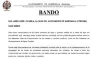 Almedinilla y las aldeas de Los Ríos y Las Sileras desabastecidas del servicio de agua potable