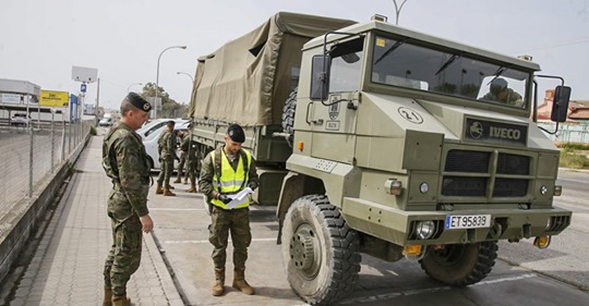 El Ejército se despliega este jueves en distintos puntos de Lucena