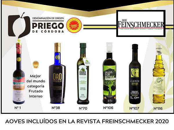 Seis firmas de la DOP Priego, incluídas en la prestigiosa revista alemana Feinschmecker