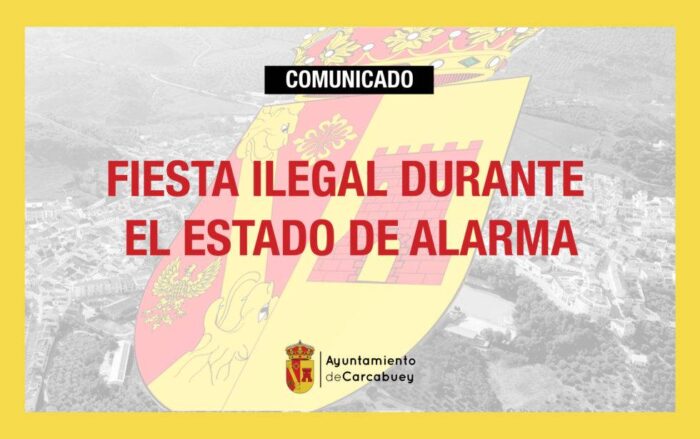 El Ayuntamiento de Carcabuey lamenta y condena la fiesta ilegal de un grupo de jóvenes