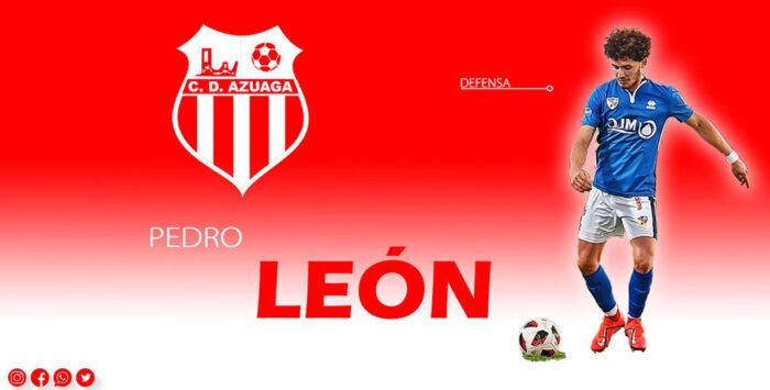 El jugador de fútbol almedinillense, Pedro León Expósito, ficha por el Club Deportivo Azuaga