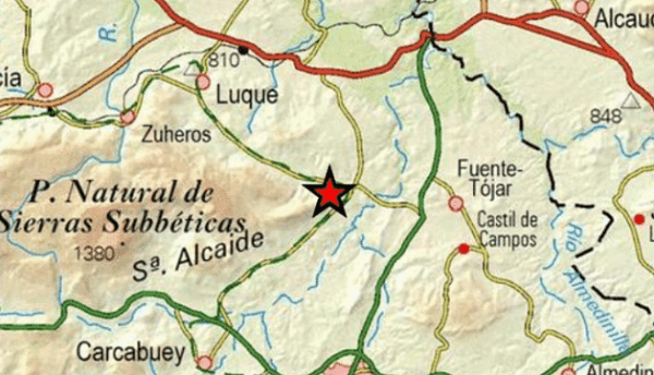 Registrado un terremoto de baja intensidad en el término municipal de Fuente-Tójar