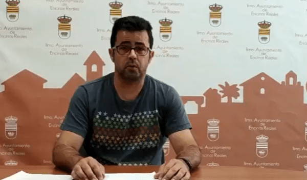 El alcalde de Encinas Reales da positivo por Covid-19