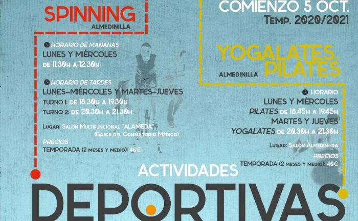Comienzo de las actividades deportivas Temporada 20/21