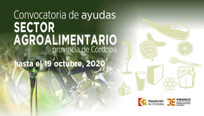 Iprodeco abre una convocatoria de subvenciones para el apoyo a la comercialización de las empresas agroalimentarias cordobesas