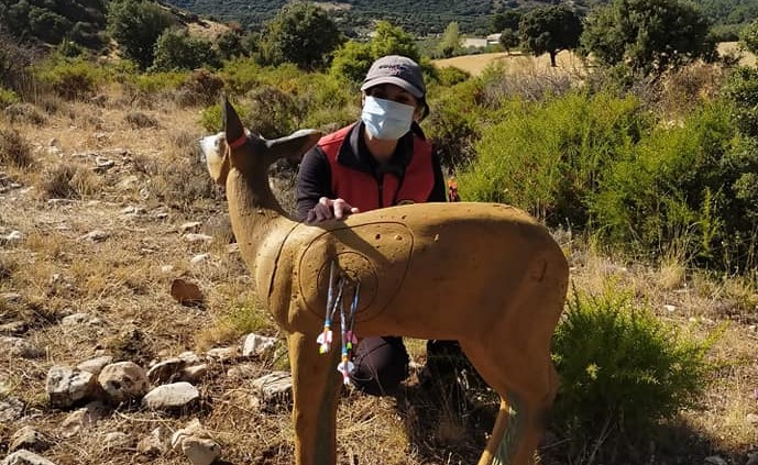 Trinidad García encabeza la clasificación de la liga Andaluza de Tiro con Arco 3D