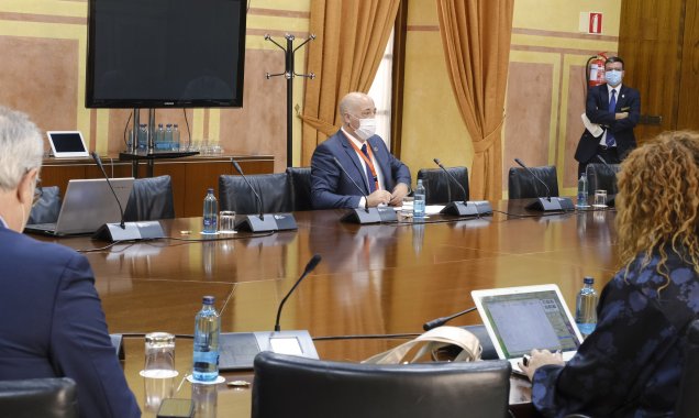 El presidente de la Diputación reclama en el Parlamento andaluz la implicación de la Junta de Andalucía en la lucha contra la despoblación