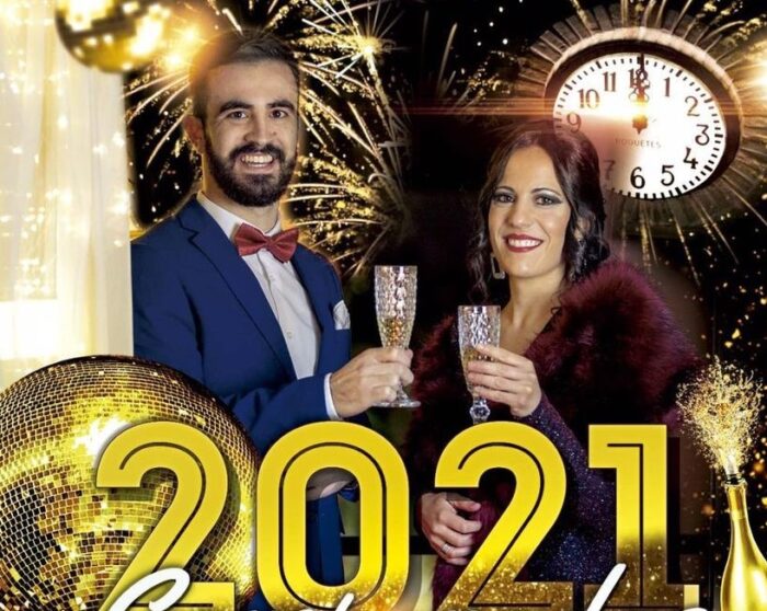 María Ángeles Rodríguez y Rafa Molina, presentadores de las Campanadas de Fin de Año de Almedinilla