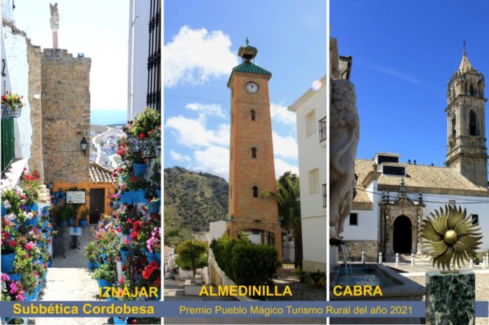 Las localidades de Almedinilla, Cabra e Iznájar,