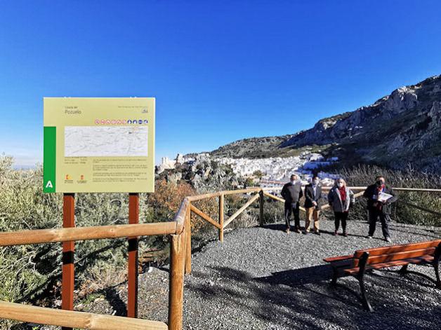 La Diputación entrega la obra del camino ‘Colada del Pozuelo’, en Zuheros, en el que ha construido un mirador