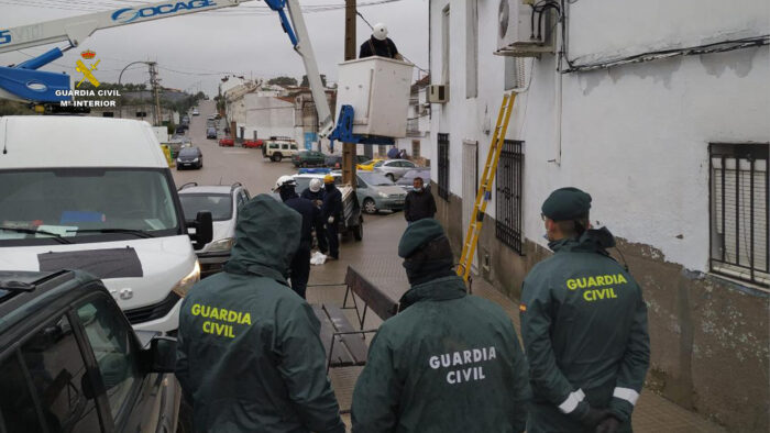 La Guardia Civil desmantela una plantación de marihuana en Bujalance, detiene a una persona e investiga a otras 25 como supuestos autores de un delito de defraudación de fluido eléctrico