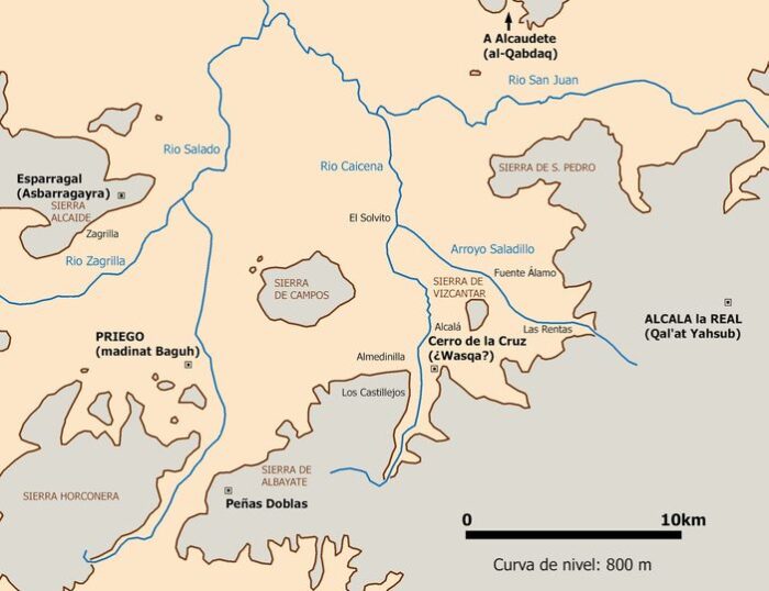 La ocupación medieval andalusí del Cerro de la Cruz y la identificación de Wasqa
