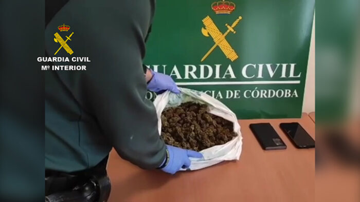 La Guardia Civil detiene en Montilla a dos personas como supuestos autores de un delito de tráfico de drogas