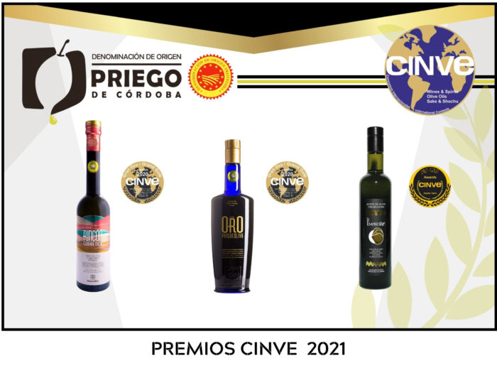 Los AOVE's de la DOP Priego de Córdoba reconocidos en los premios CINVE
