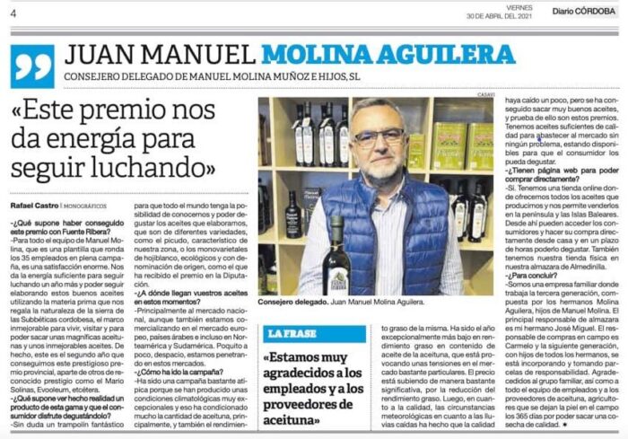 Entrevista a Juan Manuel Molina Aguilera