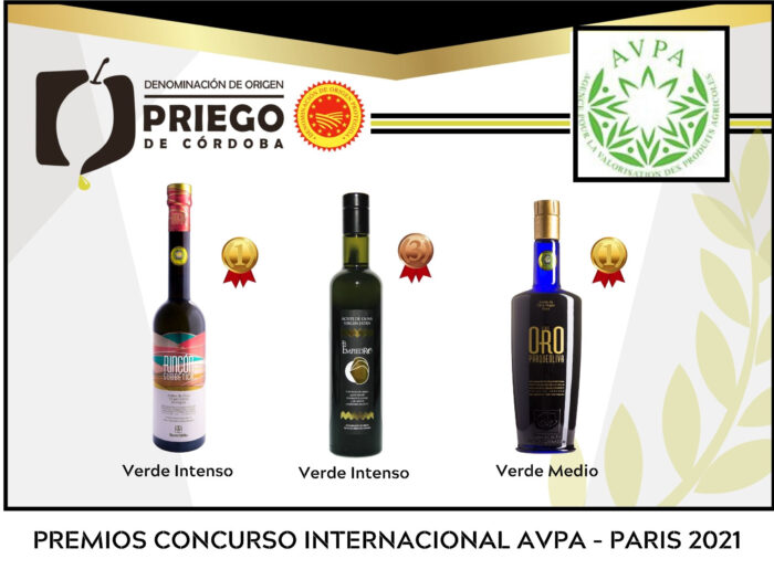 Tres AOVEs con sello de calidad prieguense en París