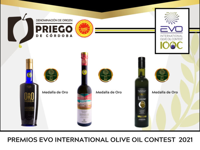Tres firmas de la DOP Priego de Córdoba premiadas en el Concurso EVO IOOC
