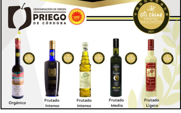 Cinco firmas amparadas bajo la D.O.P. PRiergo de Córdoba premiadas en el Concurso Internacional Olive Oil China Competition