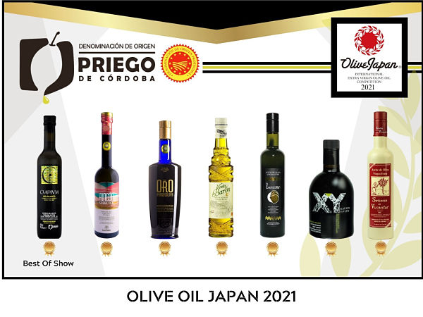 Japón reconoce con siete galardones la calidad de los AOVEs con sello de la DOP Priego de Córdoba
