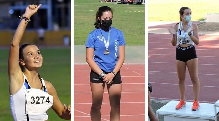 Tres medallas para el Club Atletismo Virgen del Castillo en el Campeonato de Andalucía Sub16