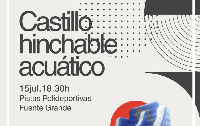 Castillo hinchable acuático en Fuente Grande