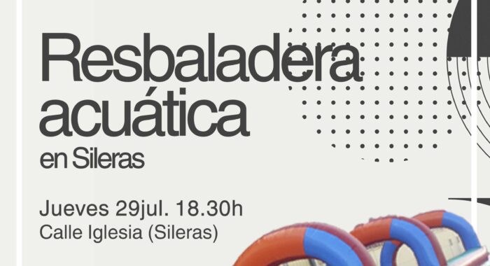 Resbaladera acuática en Sileras