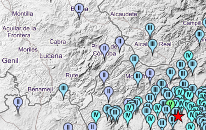 Un terremoto de magnitud 4,5, registrado en Granada, se siente en Almedinilla