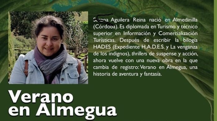 Verano en Almegua, nueva novela de Susana Aguilera Reina