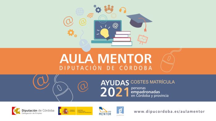 Abierto el plazo para solicitar ayudas para sufragar el coste de matriculación de los cursos de Aula Mentor