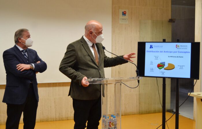 La Diputación de Córdoba transfiere a los ayuntamientos 126,23 millones de euros como anticipo de su recaudación