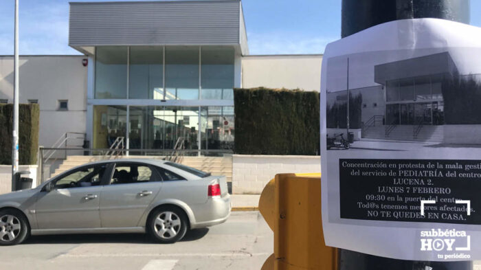 La Junta achaca a la escasez de médicos la falta de un pediatra en el Centro de Salud Lucena II y anuncia la llegada de otro al centro de salud de Rute