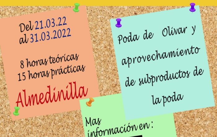 Curso poda del olivar y aprovechamiento subproducto de la poda
