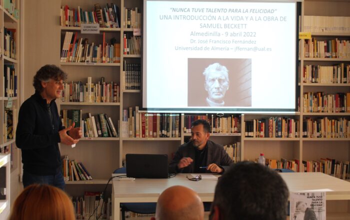 Charla: “Nunca tuve talento para la felicidad”, a cargo del profesor universitario José Francisco Fernández