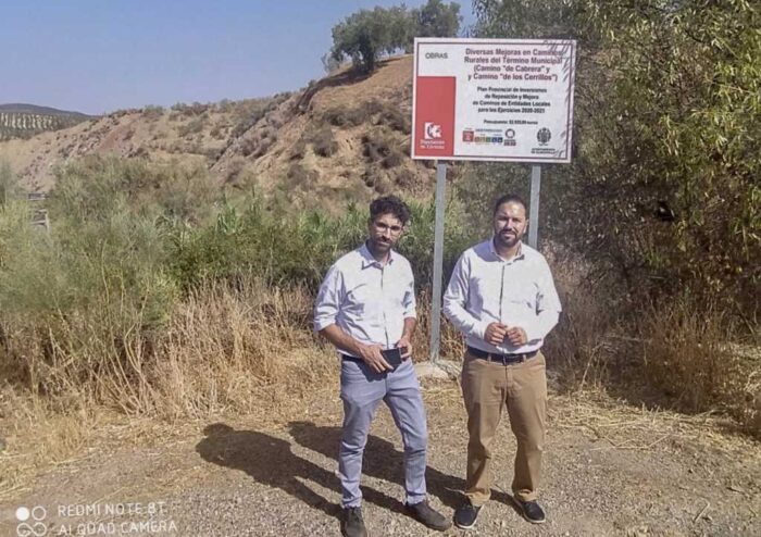 Mejoran dos caminos en Almedinilla