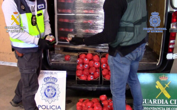Intervenidas más de 22 toneladas de hachís camuflado en el interior de falsos tomates con destino a Francia