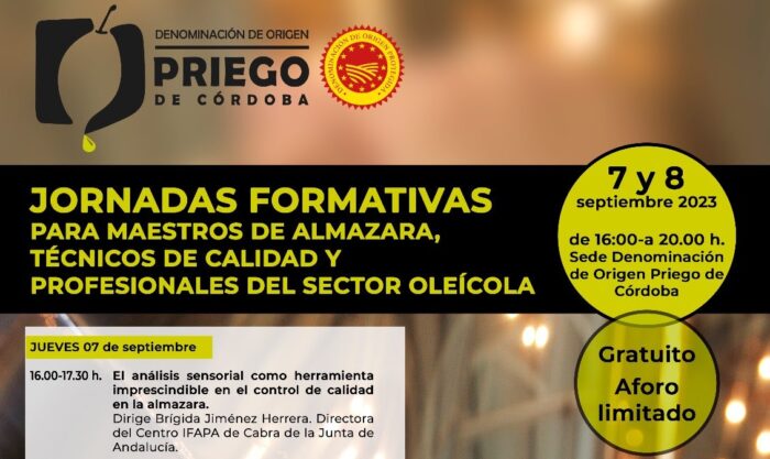 La DOP Priego de Córdoba organiza unas jornadas formativas para el personal del sector oleícola