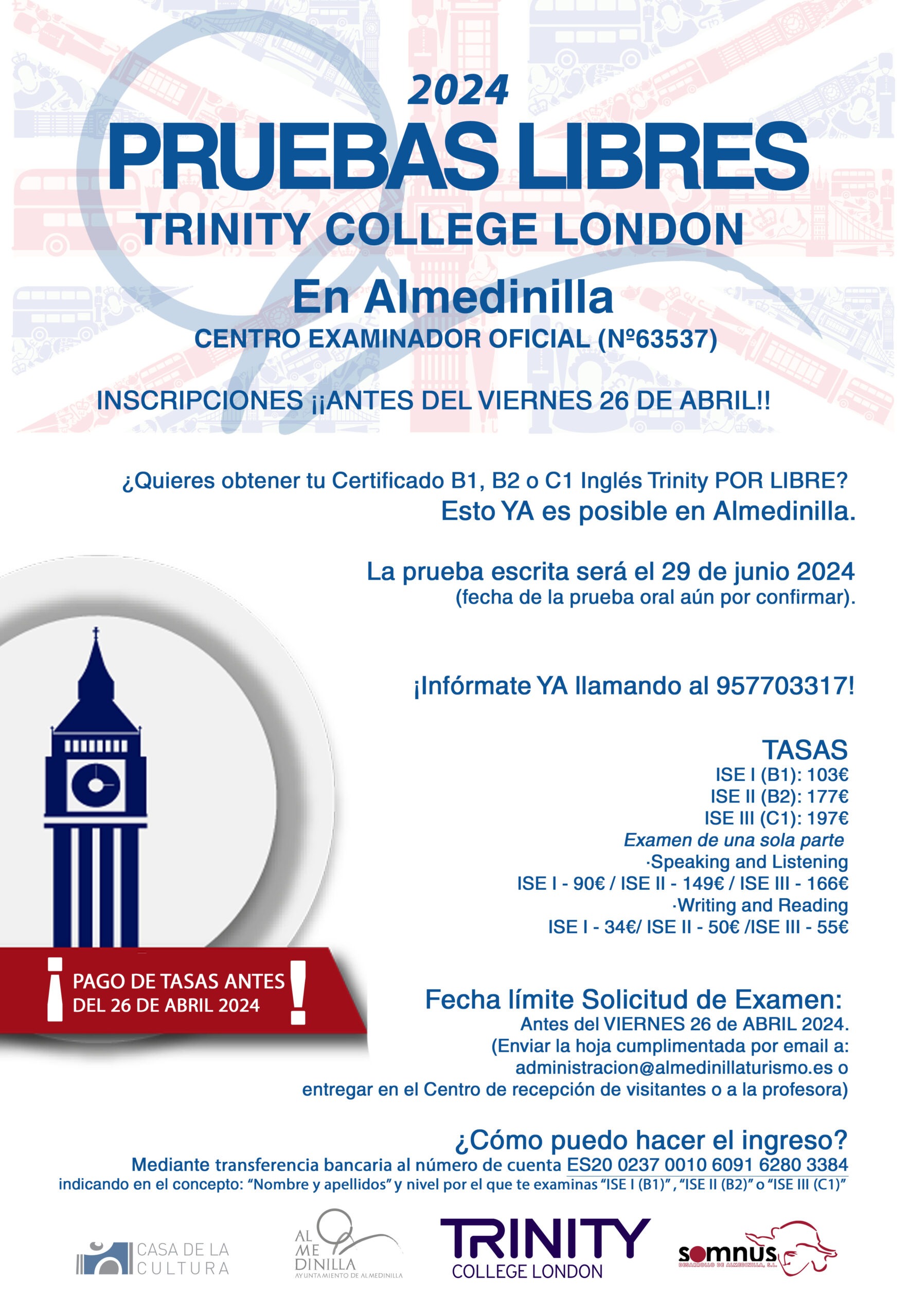 Pruebas de Trinity libres en Almedinilla