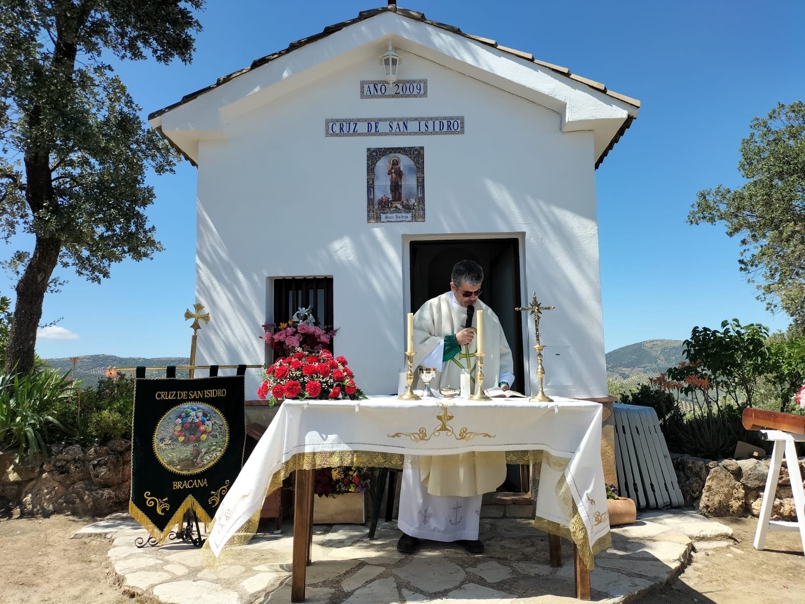 Tradicional misa en honor a San Isidro de Brácana